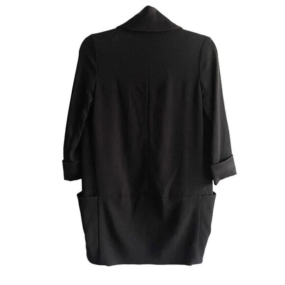 ARITZIA Wilfred Chevalier Open Front Cocoon Blazer Jacket Black 00 - Picture 7 of 8